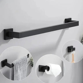 Acessórios de Banheiro Preto Fosco em Inox
