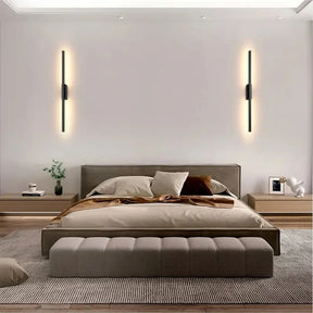 Arandela de Parede Led Preta Minimalista