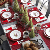 Decoração Mesa Posta Natal Kit De Proteção Talheres