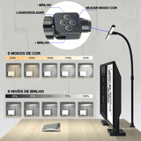 Luminária de Mesa Led Escritório Fléxivel Alumínio