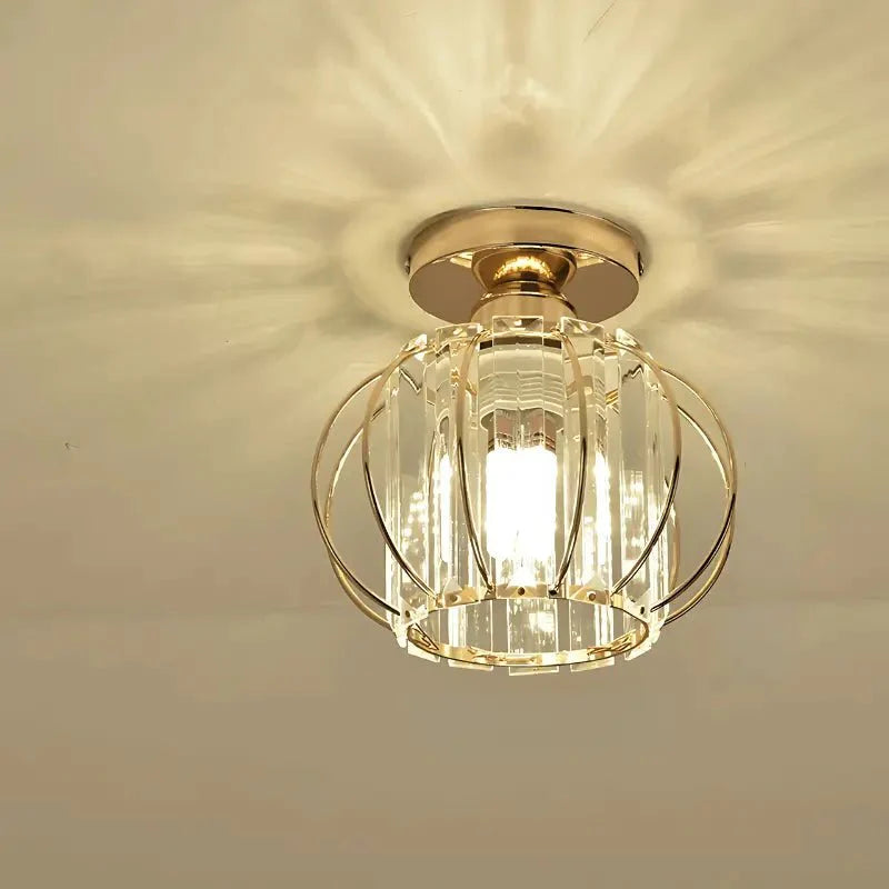 Luminária de Teto Decorativa Cúpula em Vidro