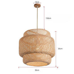 Luminária de Teto Para Sala Pendente Rattan